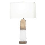 Samuel Table Lamp, Off-White Linen Shade-Accessories-High Fashion Home