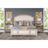 Santa Barbara Upholstered Sleigh Bed - Modern Furniture - Beds - High Fashion Home