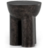 Sante End Table, Raw Black-Furniture - Accent Tables-High Fashion Home