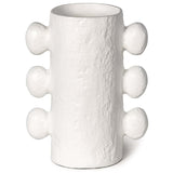 Sanya Small Vase, White-Accessories-High Fashion Home