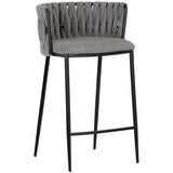 Sarai Counter Stool, Belfast Koala Grey-Furniture - Dining-High Fashion Home