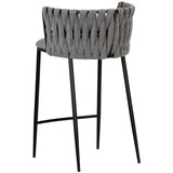 Sarai Counter Stool, Belfast Koala Grey-Furniture - Dining-High Fashion Home