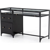 Shadow Box Desk Black-Furniture - Office-High Fashion Home