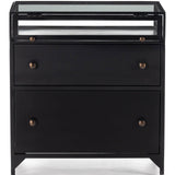 Shadow Box Nightstand, Black-Furniture - Accent Tables-High Fashion Home