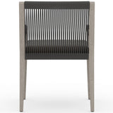 Sherwood Outdoor Arm Chair, Charcoal/Weathered Grey