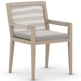 Sherwood Outdoor Arm Chair, Faye Ash/Washed Brown