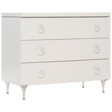 Silhouette 3 Drawer Chest, Eggshell-Furniture - Storage-High Fashion Home