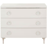 Silhouette 3 Drawer Chest, Eggshell-Furniture - Storage-High Fashion Home