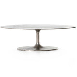 Simone Coffee Table, Antique Nickel-Furniture - Accent Tables-High Fashion Home