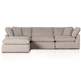 Stevie 3 Piece Sectional w/ Ottoman, Gibson Wheat