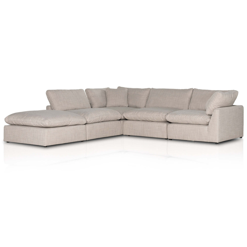 Stevie 4 Piece Sectional w/ Ottoman, Gibson Wheat