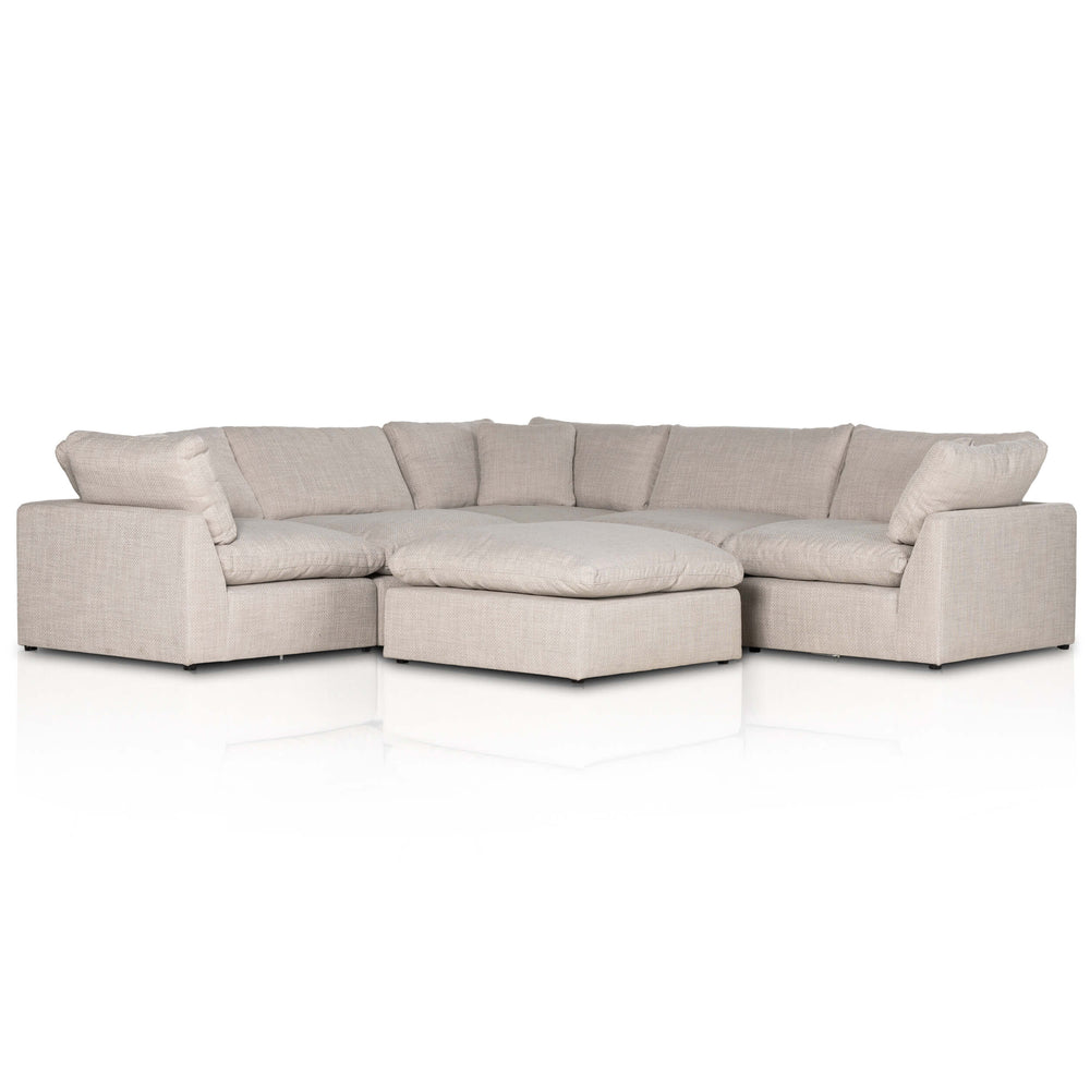 Stevie 5 Piece Sectional w/ Ottoman, Gibson Wheat