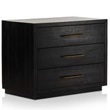 Suki Large Nightstand, Burnished Black