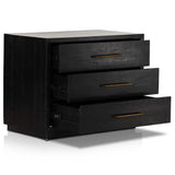 Suki Large Nightstand, Burnished Black