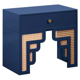 Suzie Nightstand, Navy-Furniture - Bedroom-High Fashion Home