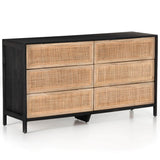 Sydney 6 Drawer Dresser, Black-Furniture - Bedroom-High Fashion Home