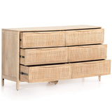 Sydney 6 Drawer Dresser, White Wash-Furniture - Bedroom-High Fashion Home