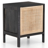 Sydney Nightstand, Black Wash-Furniture - Bedroom-High Fashion Home