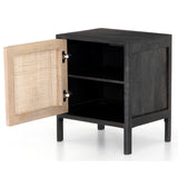 Sydney Nightstand, Black Wash-Furniture - Bedroom-High Fashion Home