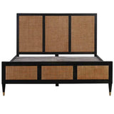 Sierra Bed, Noir-Furniture - Bedroom-High Fashion Home