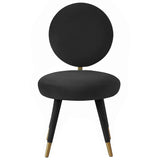 Kylie Dining Chair Velvet, Black-Furniture - Dining-High Fashion Home