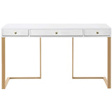 Janie Desk, White - Furniture - Office - High Fashion Home