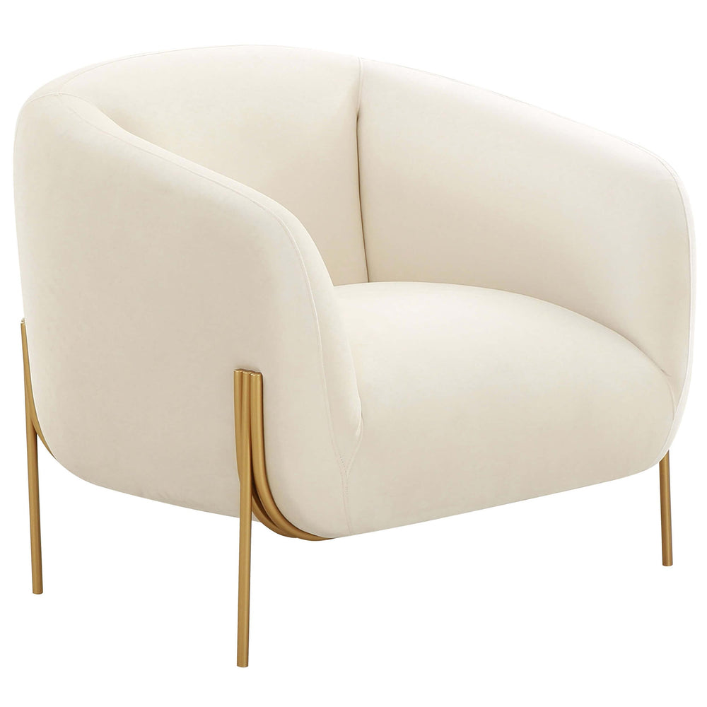 Kandra Chair, Cream-Furniture - Chairs-High Fashion Home