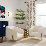 Kandra Chair, Cream-Furniture - Chairs-High Fashion Home