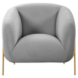 Kandra Chair, Grey-Furniture - Chairs-High Fashion Home