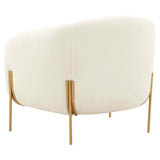 Kandra Chair, Cream Shearling-Furniture - Chairs-High Fashion Home