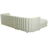 Callie Sectional LAF, Cream-Furniture - Sofas-High Fashion Home