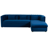 Callie Sectional RAF, Navy-Furniture - Sofas-High Fashion Home