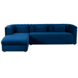 Callie Sectional LAF, Navy-Furniture - Sofas-High Fashion Home