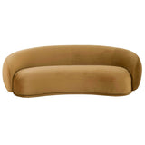 Kendall Velvet Sofa, Cognac-Furniture - Sofas-High Fashion Home