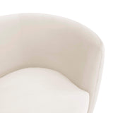 Isabella Velvet Loveseat, Cream-Furniture - Sofas-High Fashion Home