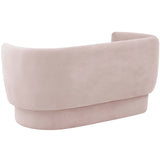 Isabella Velvet Loveseat, Blush-Furniture - Sofas-High Fashion Home