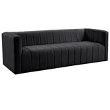 Norah Velvet Sofa, Black-Furniture - Sofas-High Fashion Home