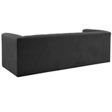 Norah Velvet Sofa, Black-Furniture - Sofas-High Fashion Home