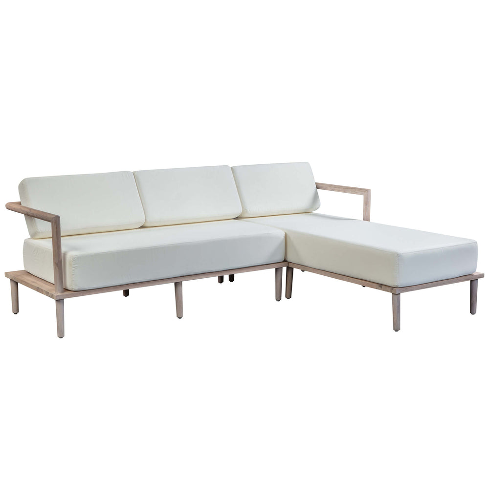 Emerson Outdoor Sectional RAF,  Cream