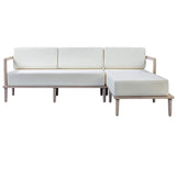 Emerson Outdoor Sectional RAF, Cream-Furniture - Sofas-High Fashion Home