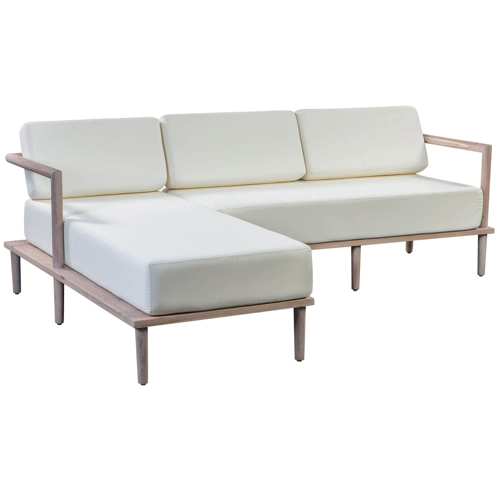 Emerson Outdoor Sectional LAF, Cream-Furniture - Sofas-High Fashion Home