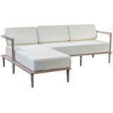 Emerson Outdoor Sectional LAF, Cream-Furniture - Sofas-High Fashion Home