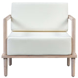 Emerson Outdoor Lounge Chair, Cream-Furniture - Chairs-High Fashion Home