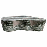 Slab Coffee Table, Faux Grey/Blush Marble-Furniture - Accent Tables-High Fashion Home