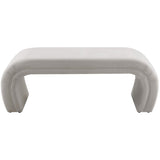 Kenya Bench, Light Grey - Furniture - Chairs - High Fashion Home