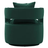 Kenneth Swivel Chair, Forest Green-Furniture - Chairs-High Fashion Home