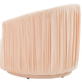 London Pleated Swivel Chair, Peche-Furniture - Chairs-High Fashion Home