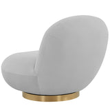 Emily Swivel Chair, Grey-Furniture - Chairs-High Fashion Home