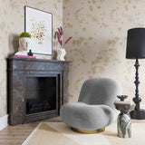 Emily Swivel Chair, Grey-Furniture - Chairs-High Fashion Home