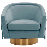 Flapper Swivel Chair, Bluestone-Furniture - Chairs-High Fashion Home